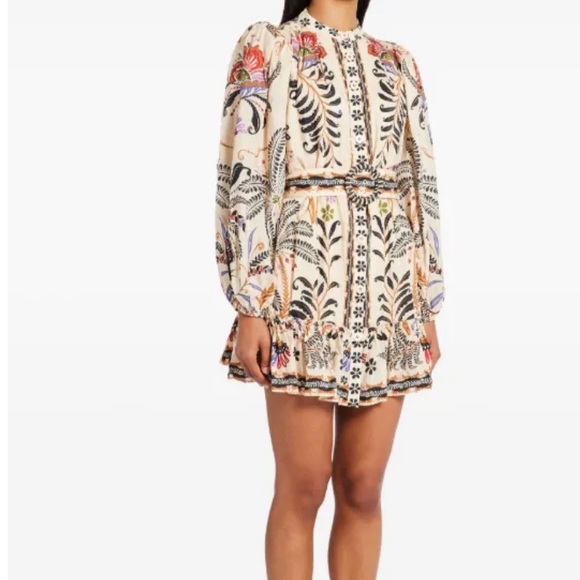 FARM Rio botanical-print mini dress, size small 1598 - Picture 2 of 8